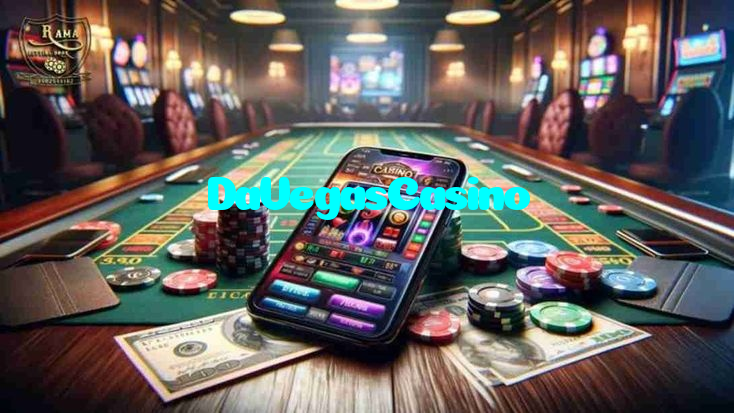 DaVegasCasino casino presented on mobile device in Pakistan with slots and live games